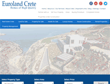 Tablet Screenshot of euroland-crete.com